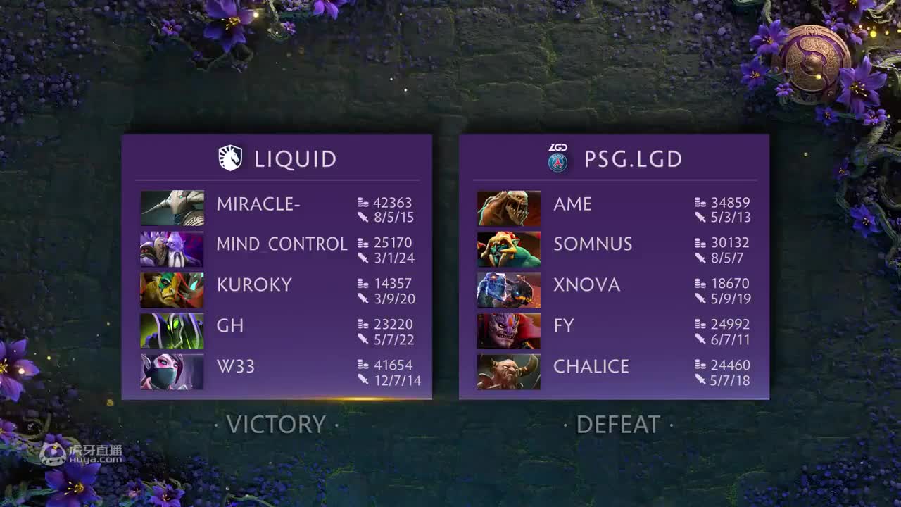 Ti9败者组决赛 PSG.LGD vs Liquid G2