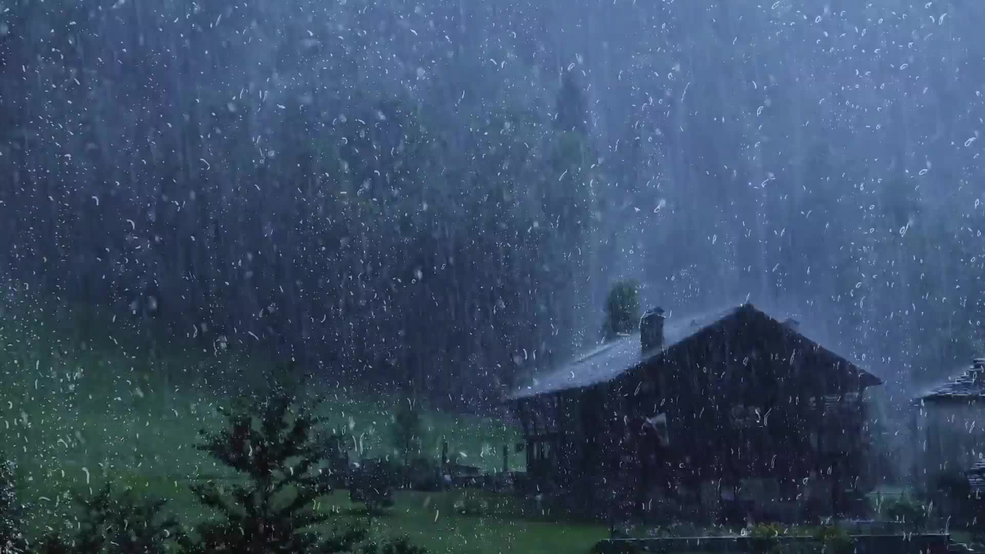 白噪音雨声雷声助眠解压入睡
