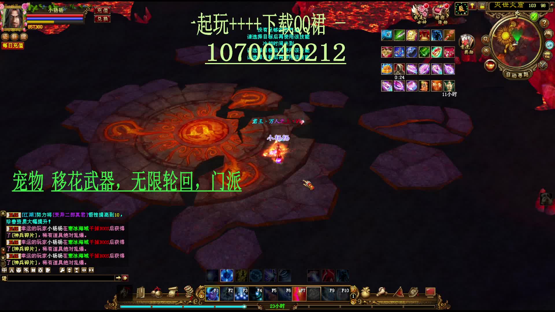 天龙归来，武器上移花