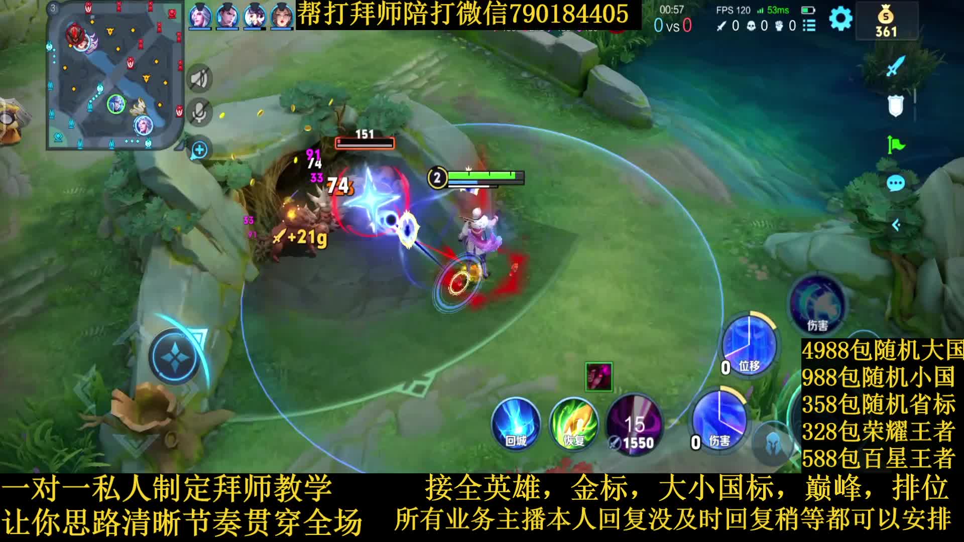 国服诸葛节奏野导师接一切业务包满意免费带