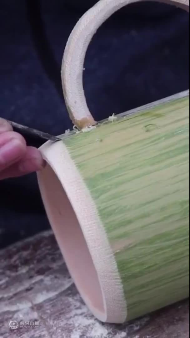 ”清新“竹杯，当一回大自然搬运工 【竹系列-手艺-杯子】