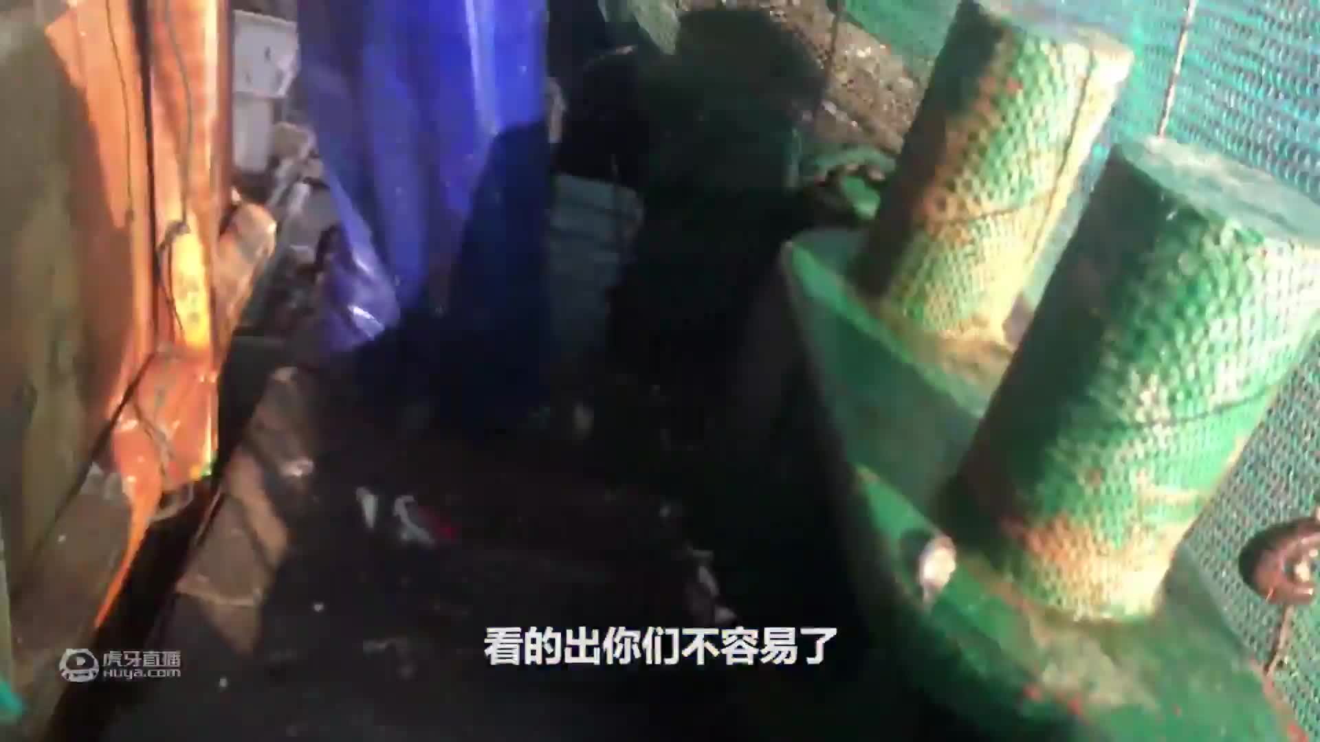 老张抓到两只大蟹王，两只手都拿不过来，据说还是一公一母两蟹王