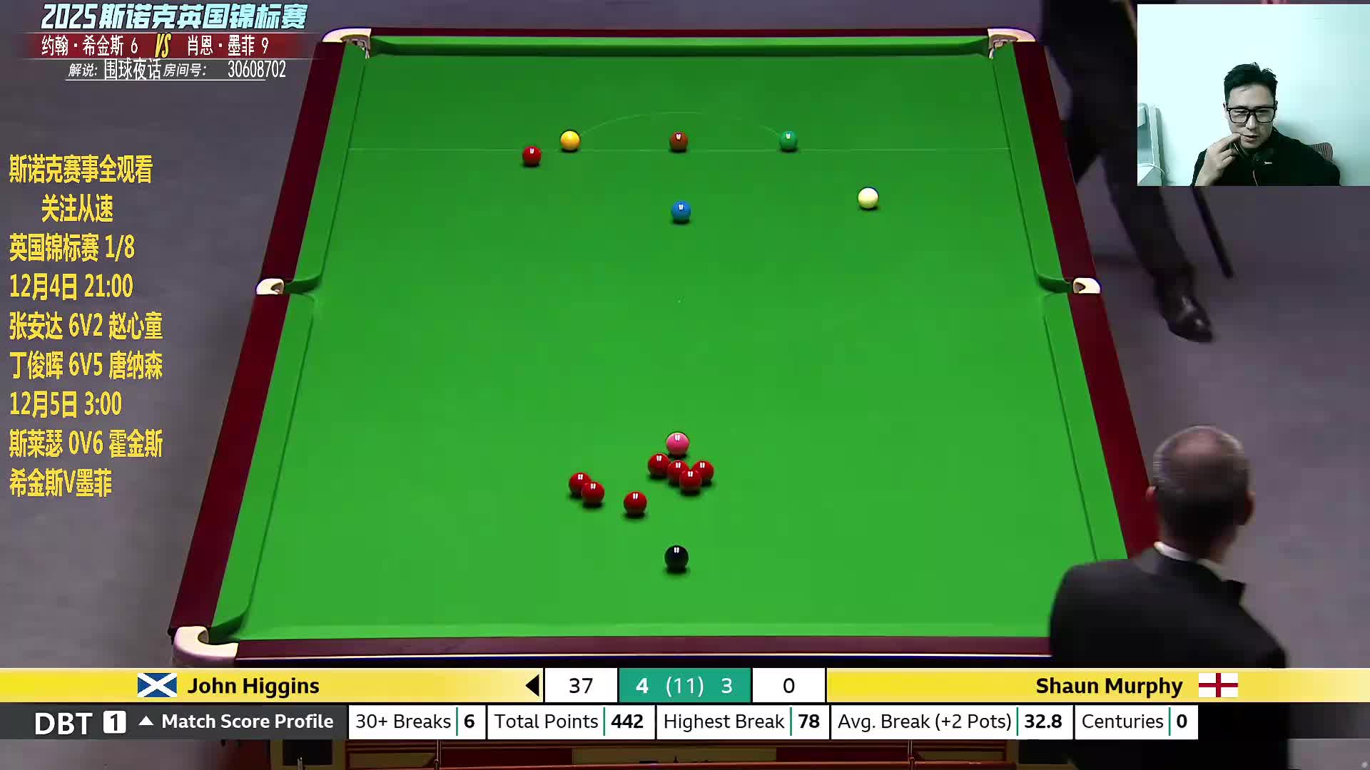 希金斯V墨菲 英锦赛 1/8决赛