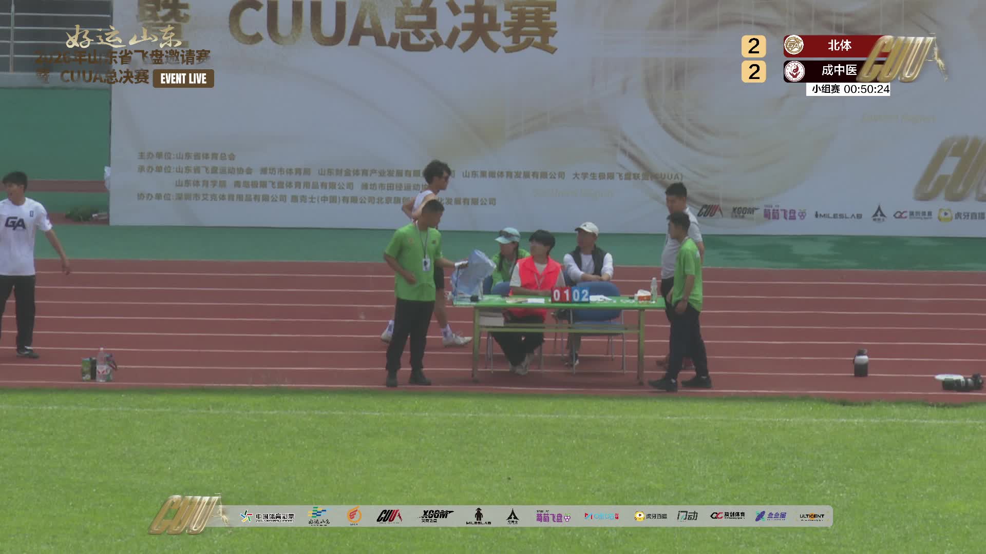 2026CUUA全国大学生飞盘联赛总决赛 2号场 5月23日上半场