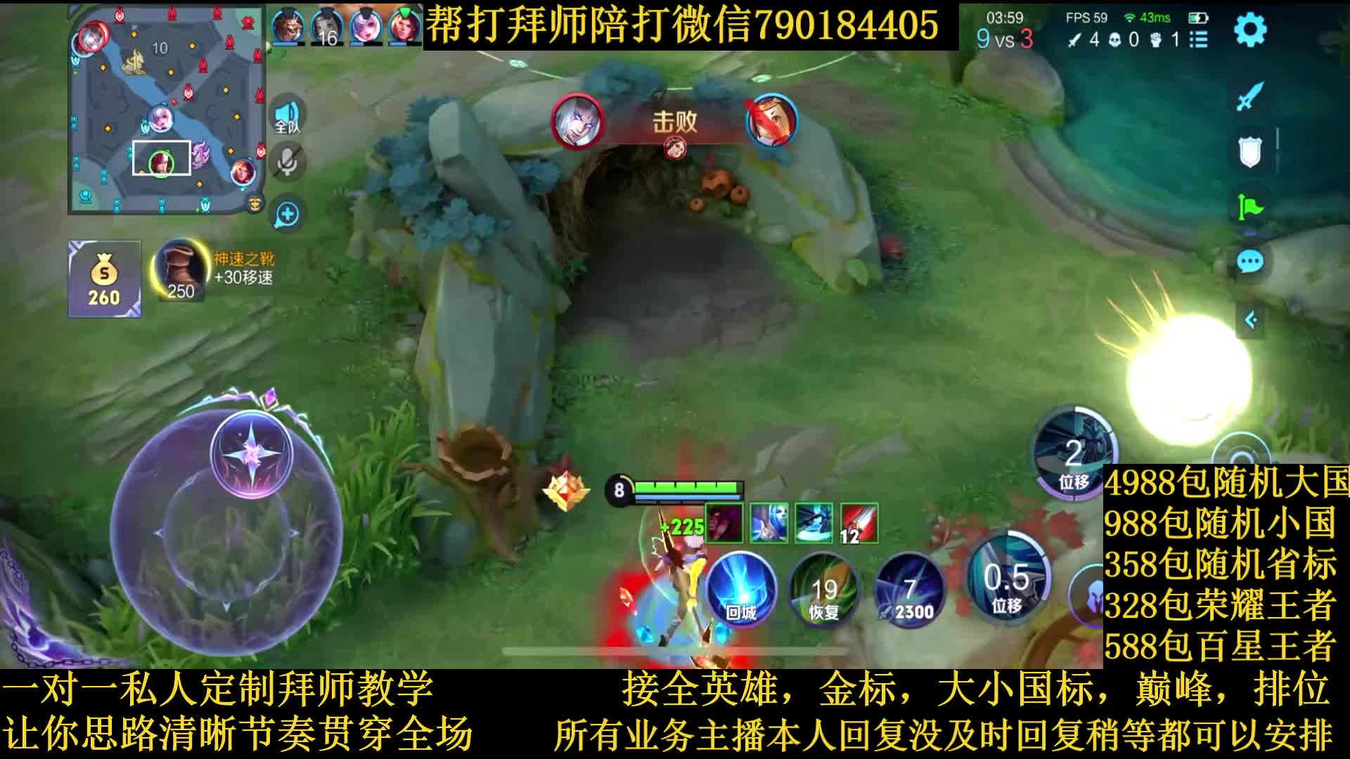 国服韩信节奏野导师接一切业务包满意免费带