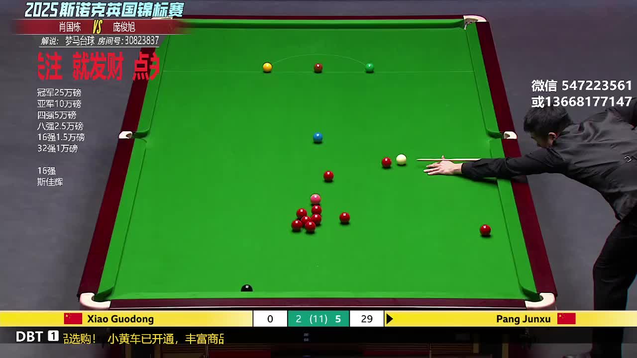 2025英锦赛肖国栋VS庞俊旭