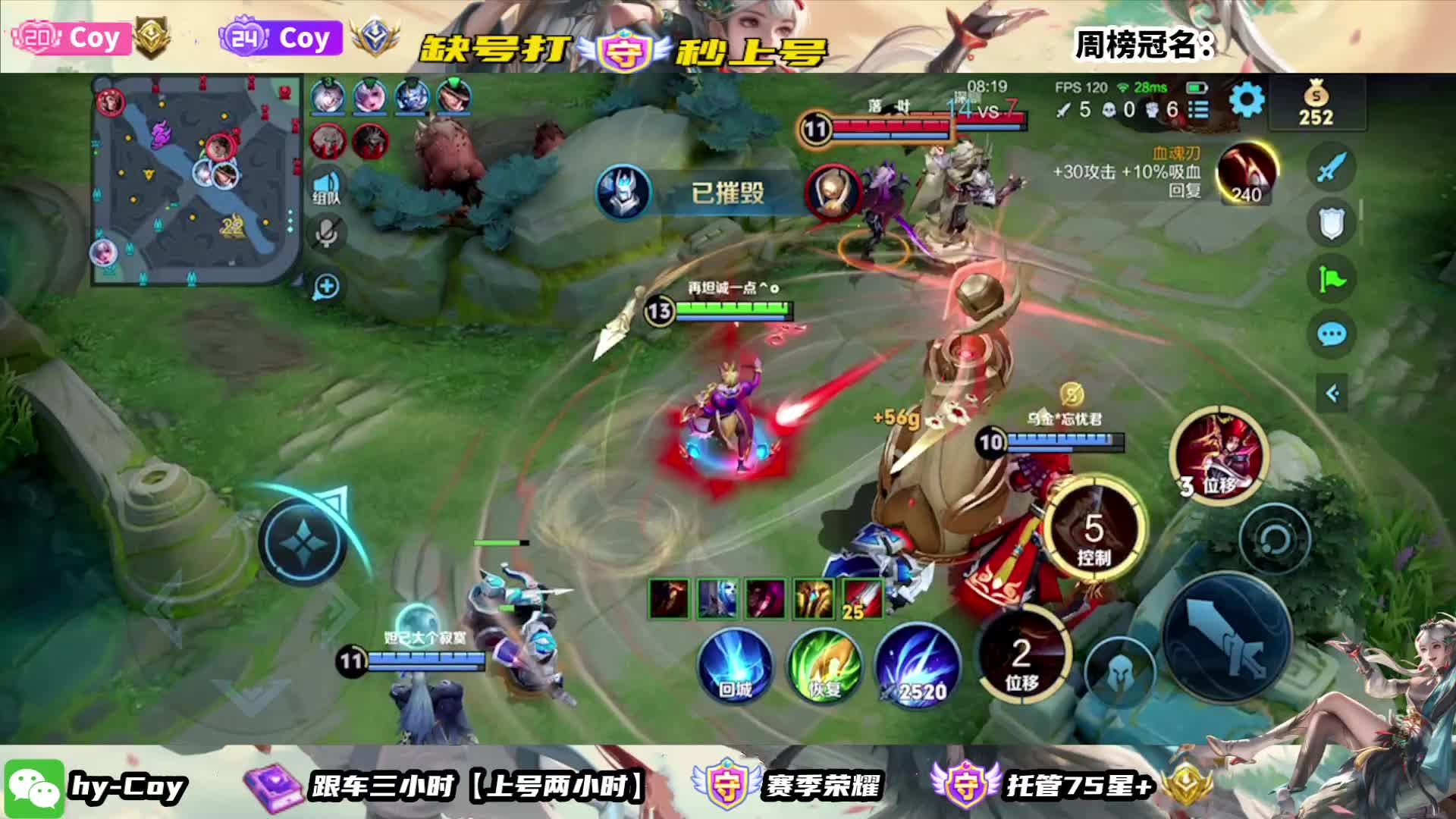 99包车20星 国服云缨 无敌带粉