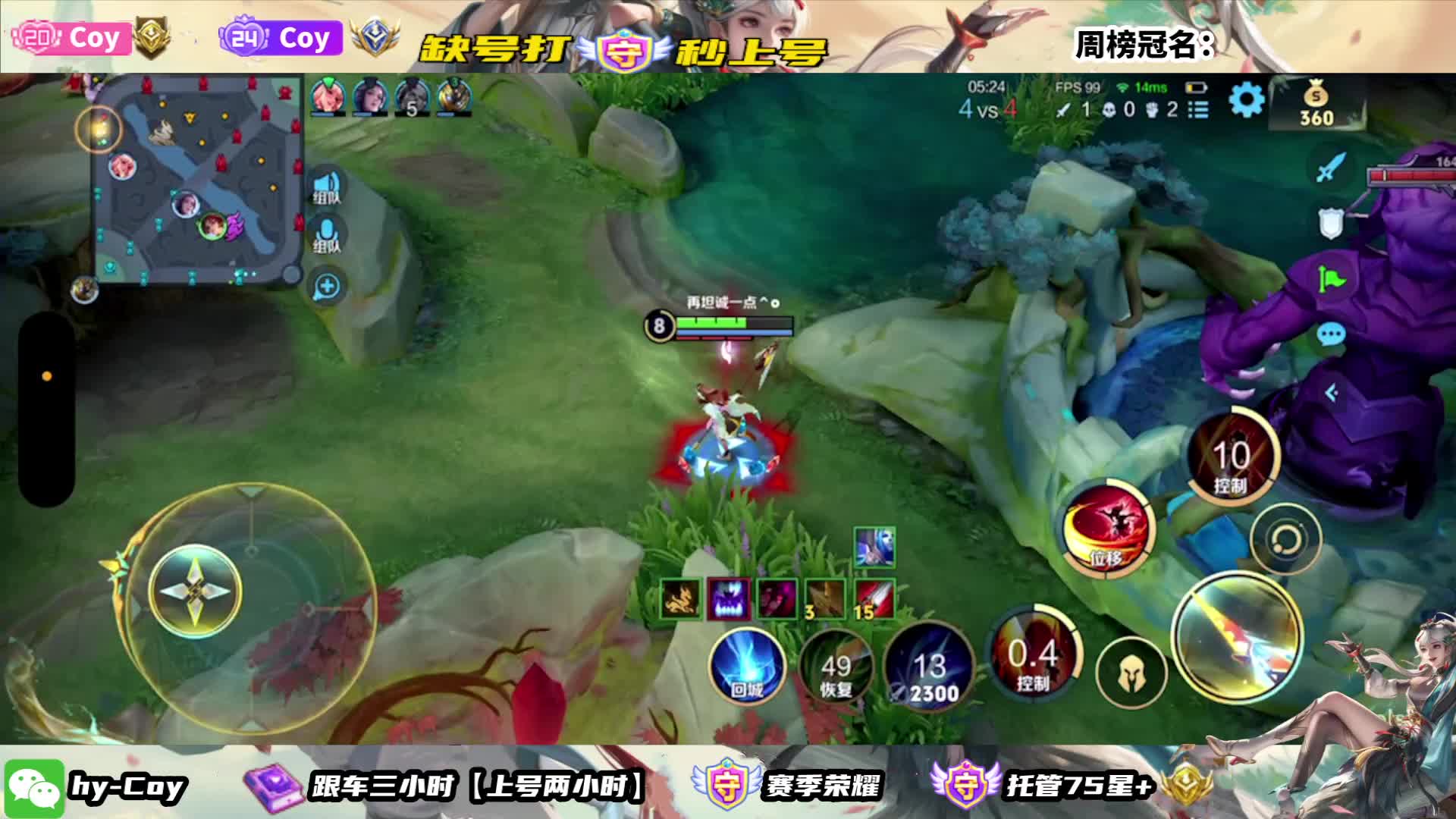 99包车20星 国服云缨 无敌带粉