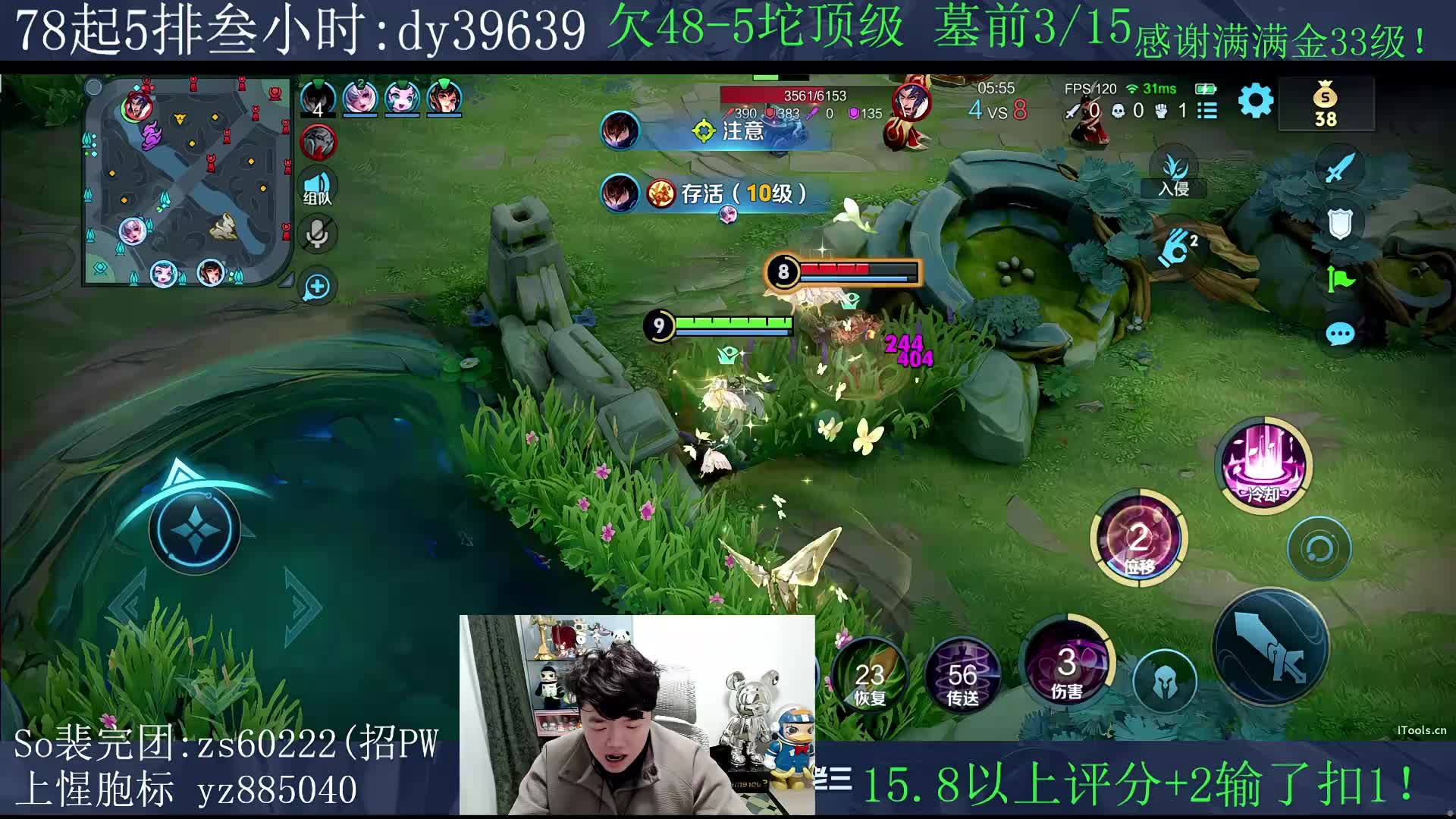 马年貂蝉送100套.15坨顶级.