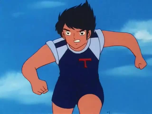 大空翼！倒挂凌空射门！