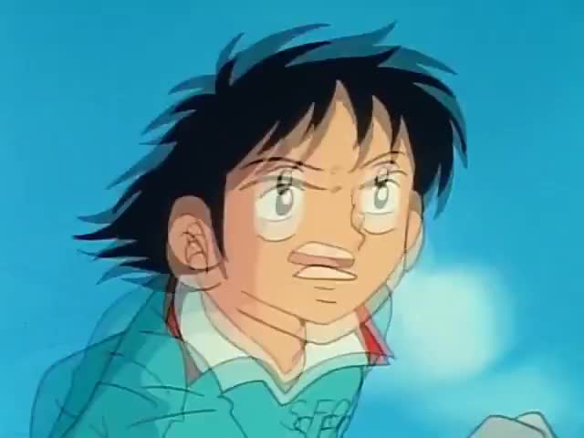 大空翼！倒挂凌空射门！