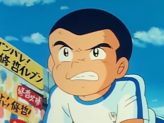 大空翼！倒挂凌空射门！
