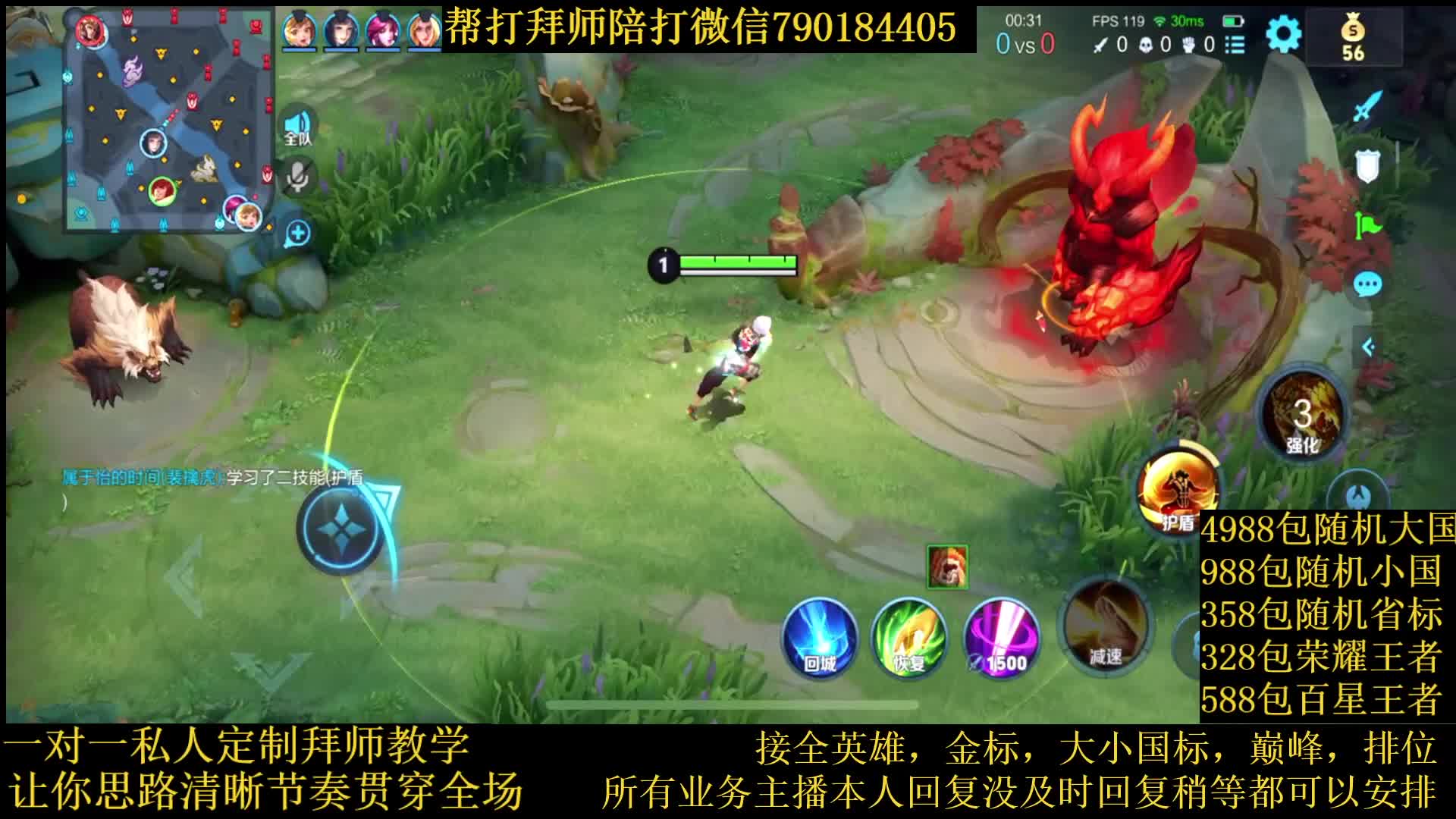 国服老虎节奏野导师接一切业务包满意免费影
