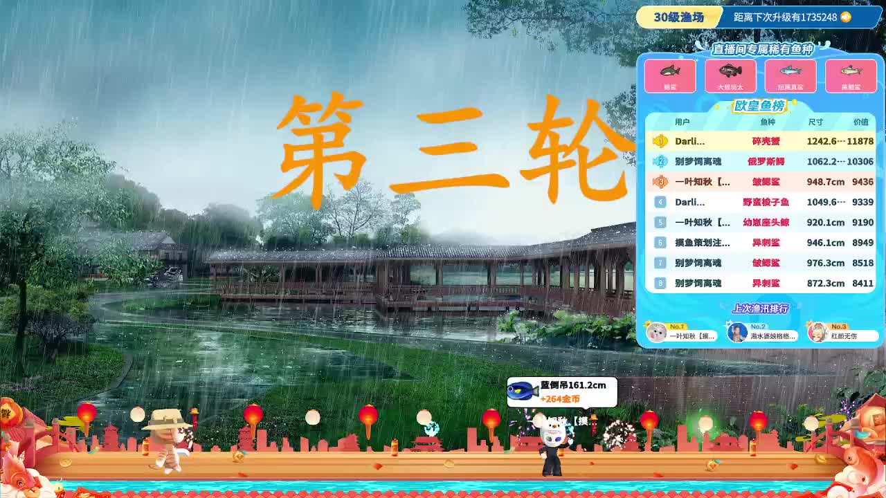 凌晨渔汛三连，早上挂机摸鱼