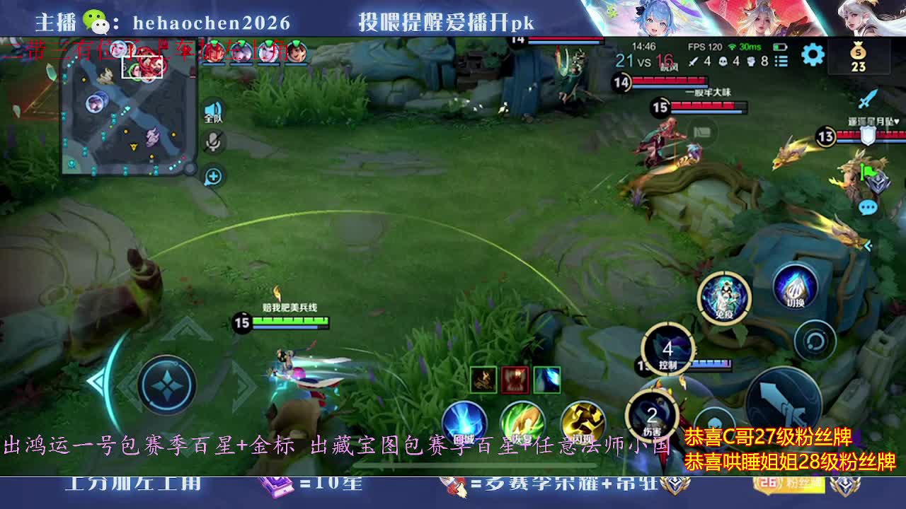百段中国服貂蝉火舞玉环小乔五排双区带粉