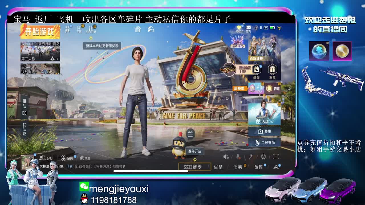 梦姐：合金龙骨/宝马/碎片/车币